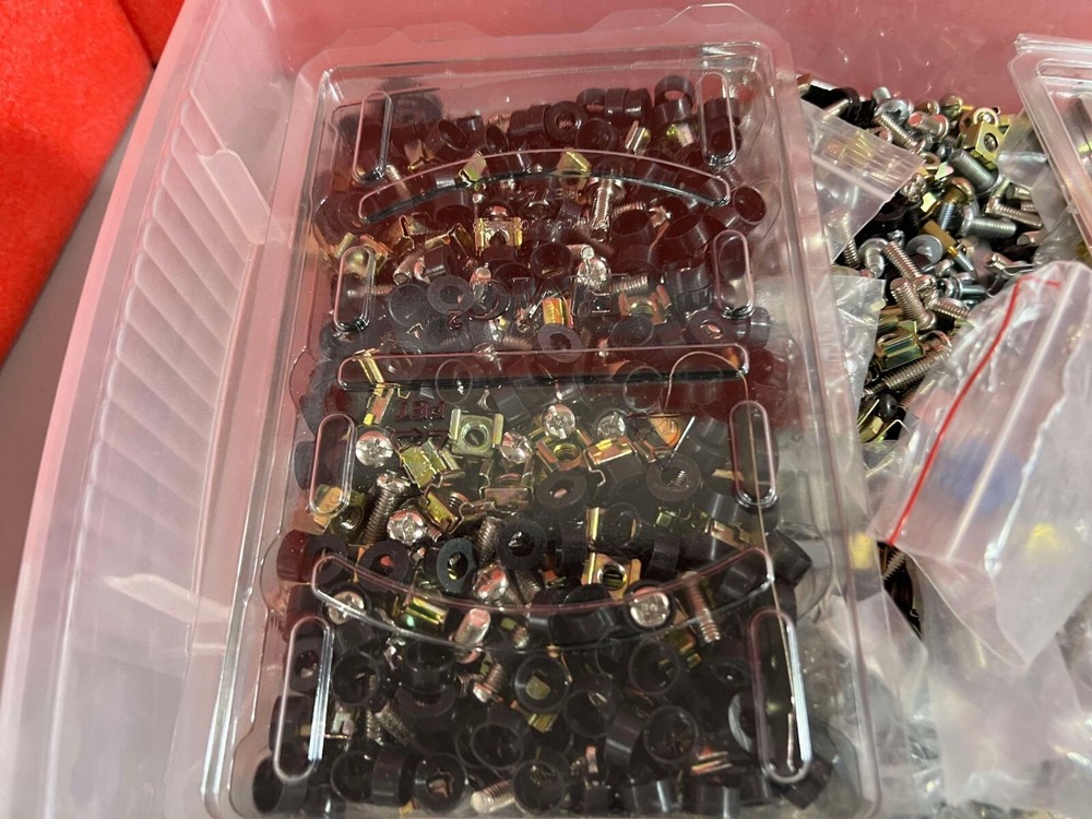 40 LB Rack Mount Screws and Cage Nuts for Rack Mount Server Cabinet