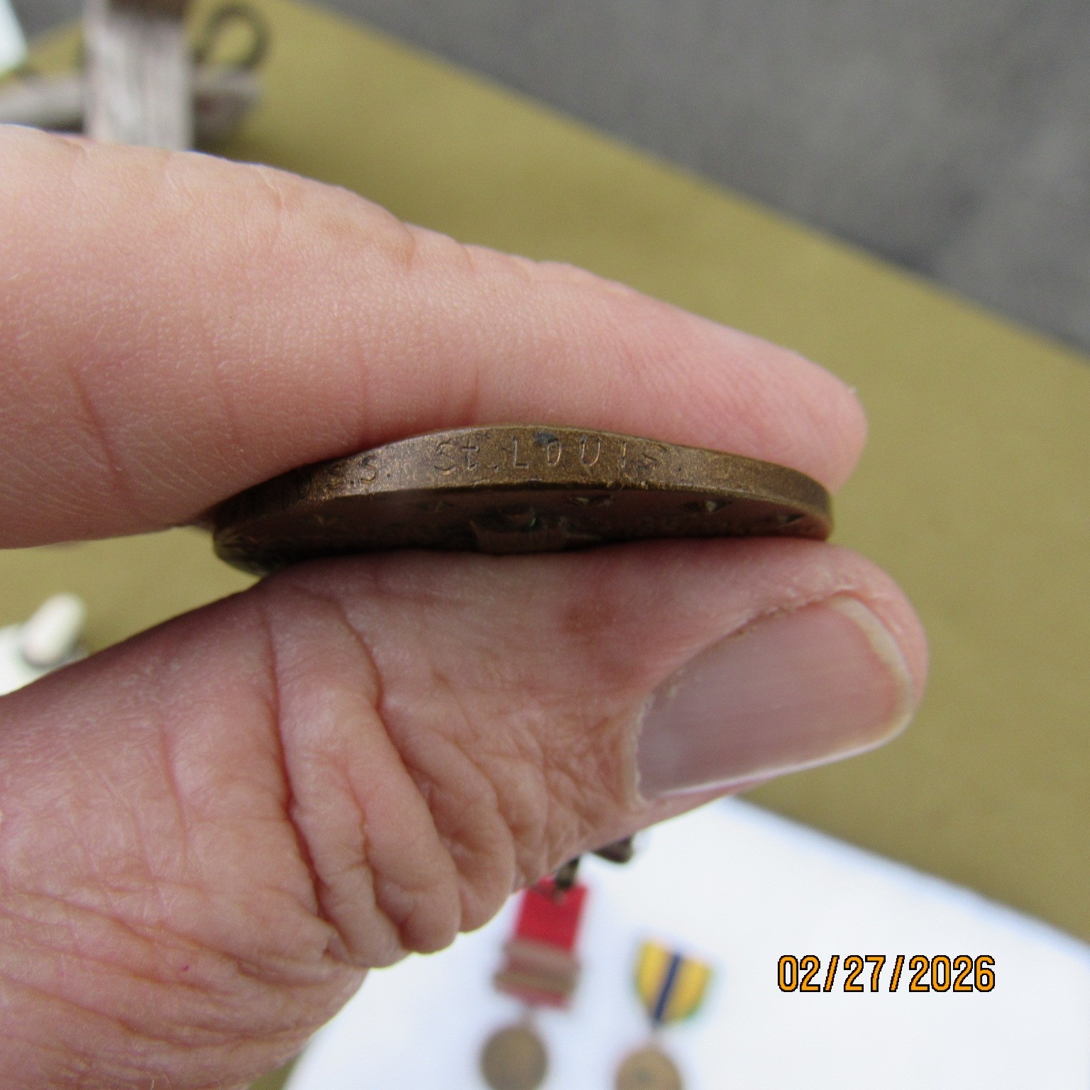 USN GCM GROUP 1910 2 BARS &USN MEXICO & RIM NAMED WW1 VICTORY MEDAL USS ST LOUIS