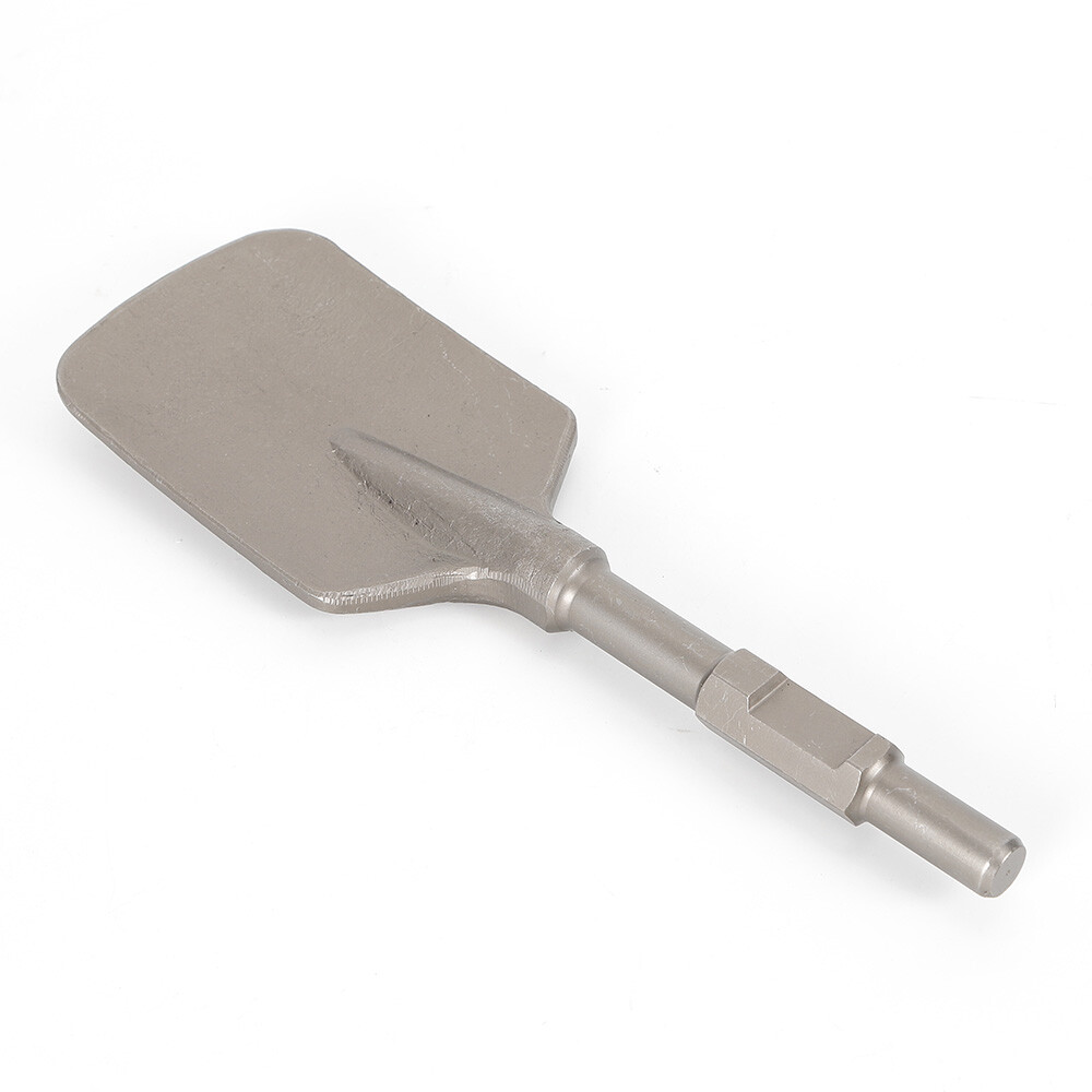 JackHammer Clay Spade Chisel Bit for Demolition Hammer, 1.18in Silver