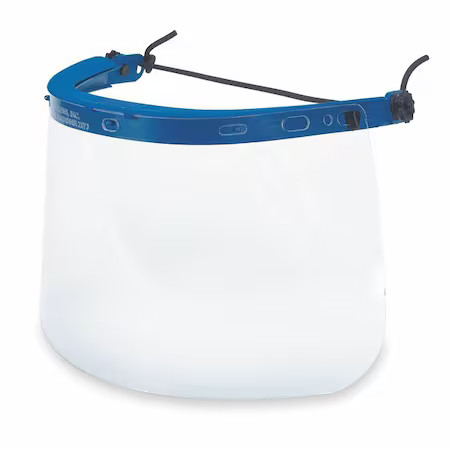 Mcr Safety 101 Faceshield Bracket, Nylon, Blue