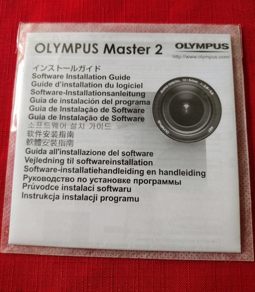 Olympus Master 2 Software For Editing & Managing Images Sealed CD Windows Mac