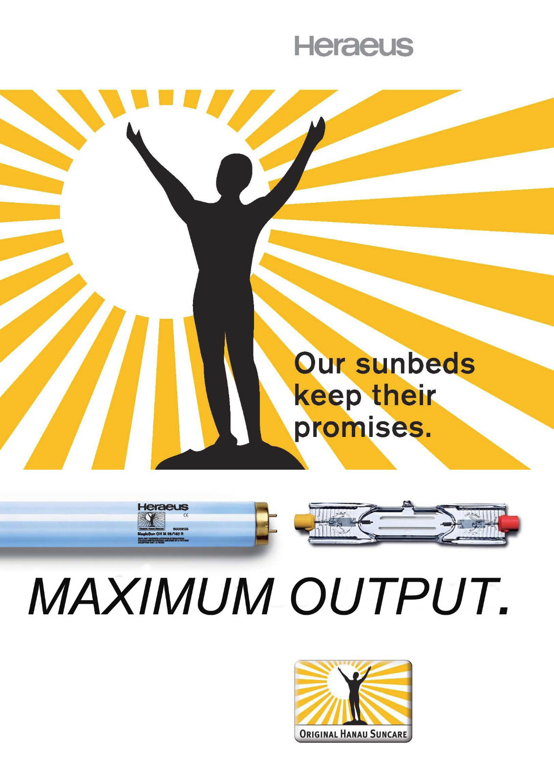 400W Facial Tanning Lamp for Tanning Beds by Hereaus - E-400HPT, OH C 460SF, R7s