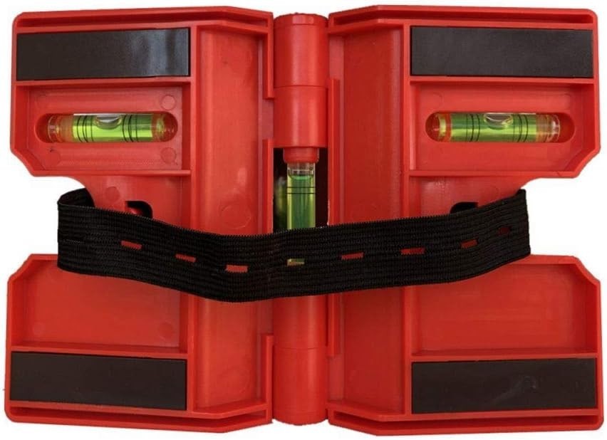 2 Pack Folding Magnetic Post Level Tool for Pipe Beam Fence Alignment