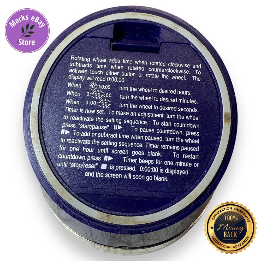 KitchenAid Aid Cooking Navy Blue Digital Timer Kitchen Timer Professional Series