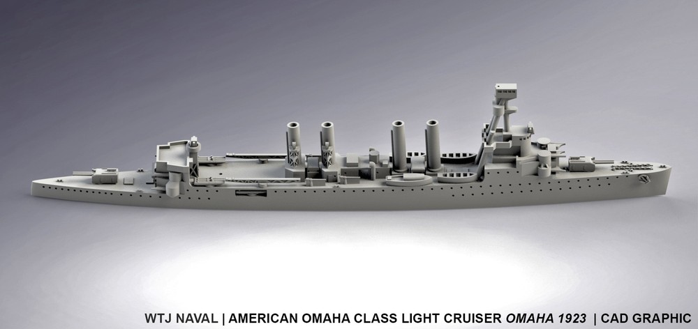 1:700 WW2 USS Omaha