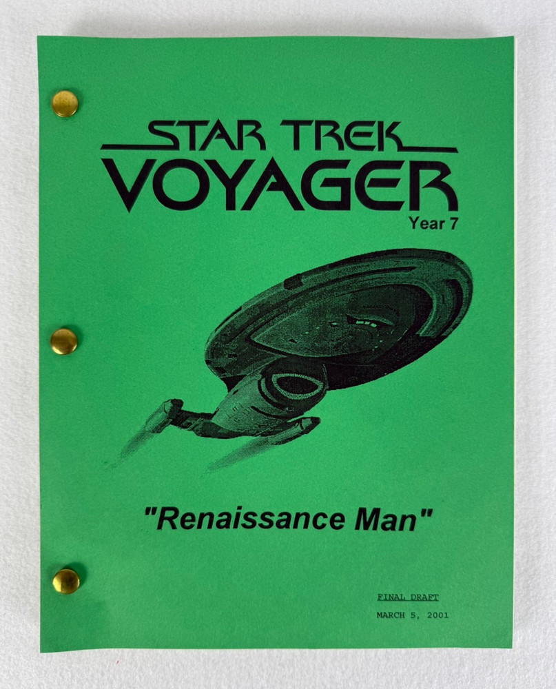 Star Trek Voyager “Renaissance Man” Final Draft Studio Script 03/05/2001