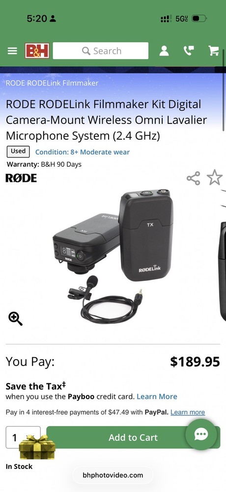 RODE RODELink Filmmaker Kit Digital Camera-Mount Wireless Microphone System
