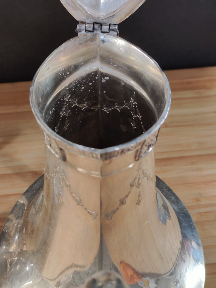 Vintage Silver Plate Coffee/Tea Service Set Art Deco Pattern