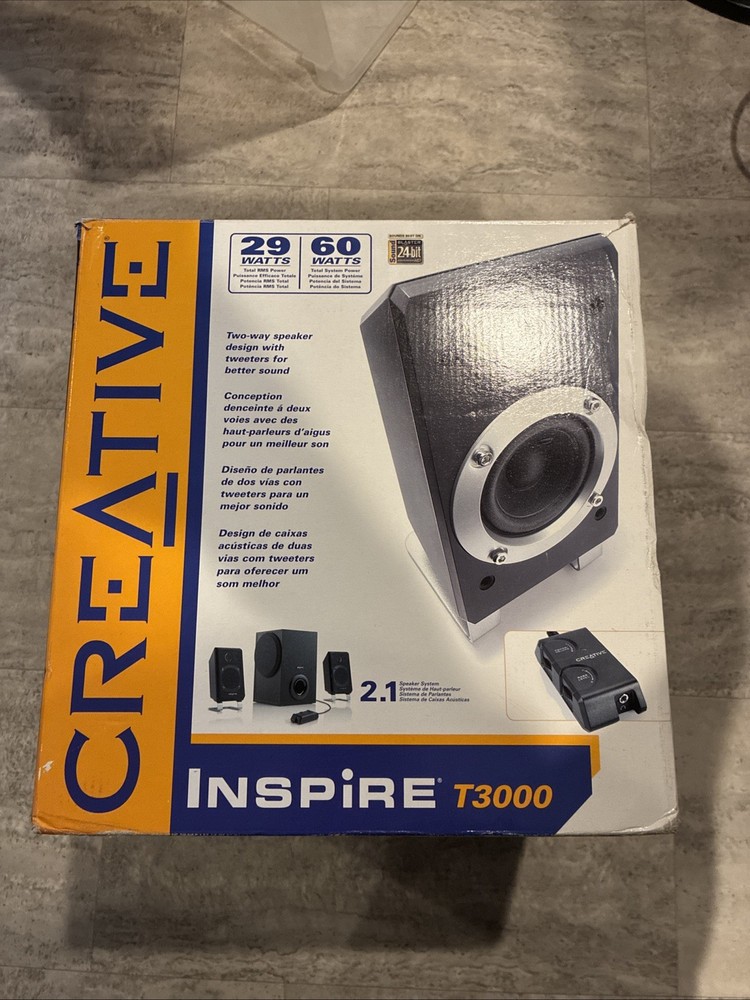 Creative Inspire T3000 Powered PC Computer Speaker Set - Brand New
