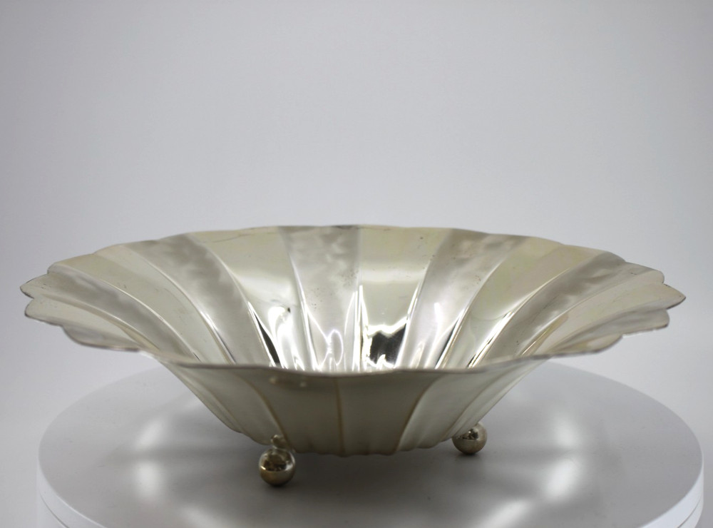 WMF IKORA Silverplate Footed Bowl Germany 9.25"in diameter