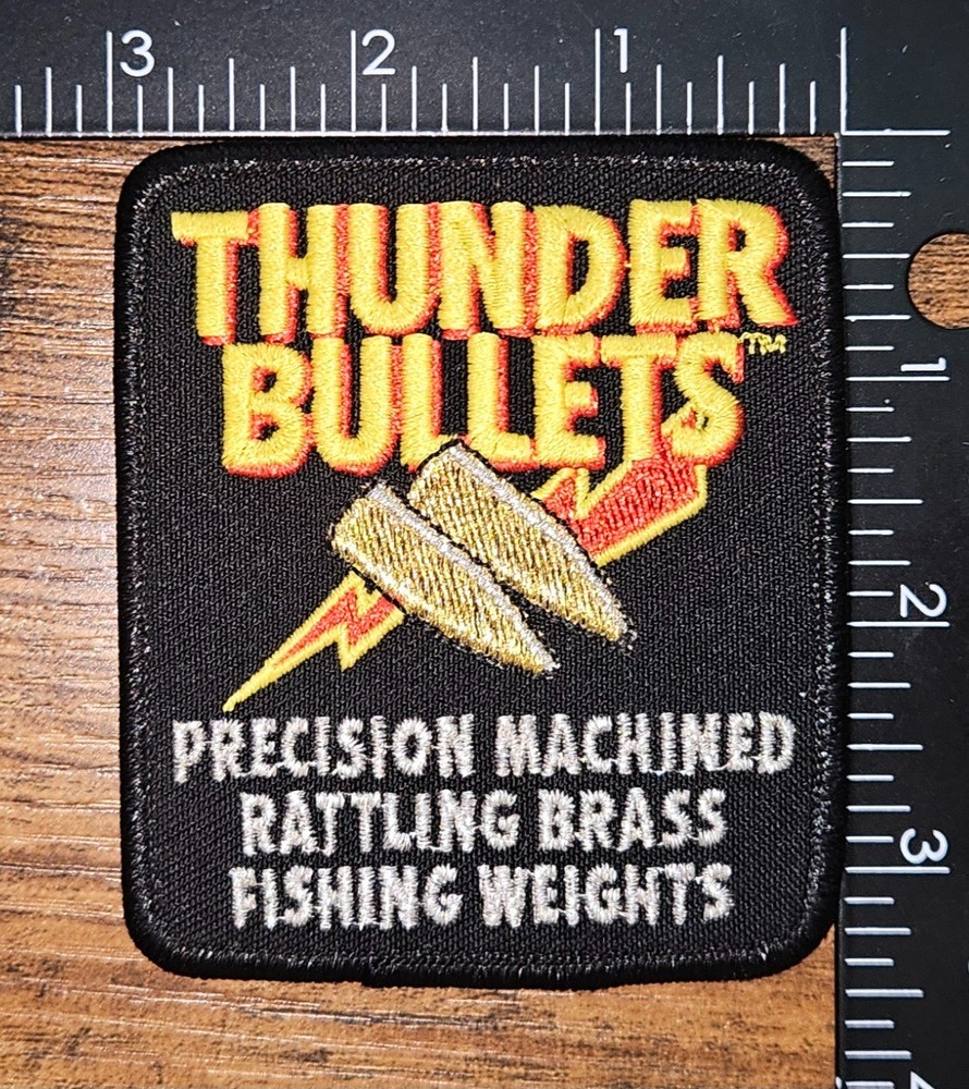 Thunder Bullets Ammunition Firearm Vintage Logo Patch