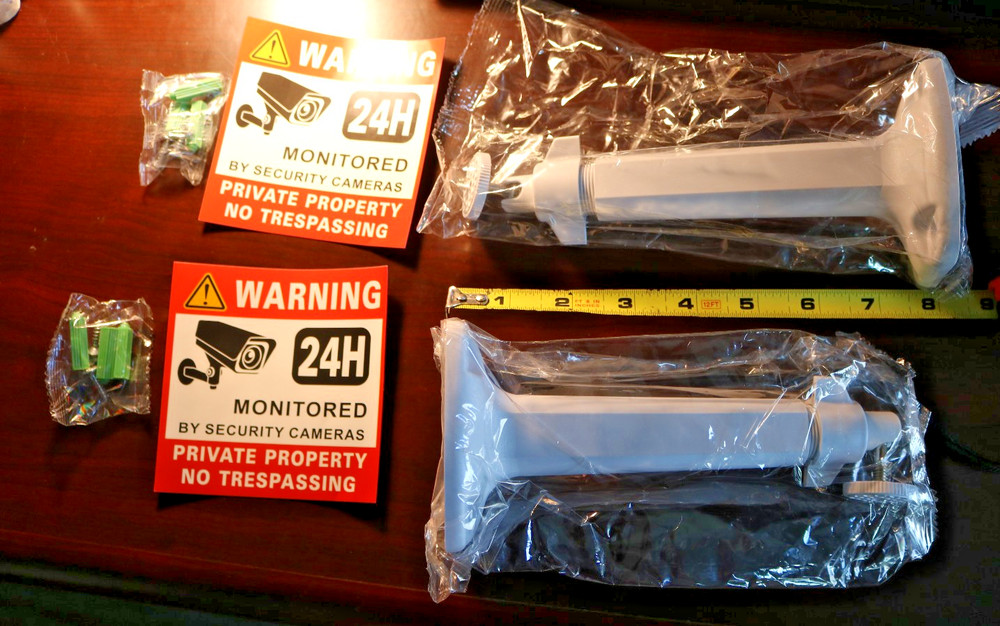 2 Pack Security Camera Mounting Brackets  3" x 8" - New in package