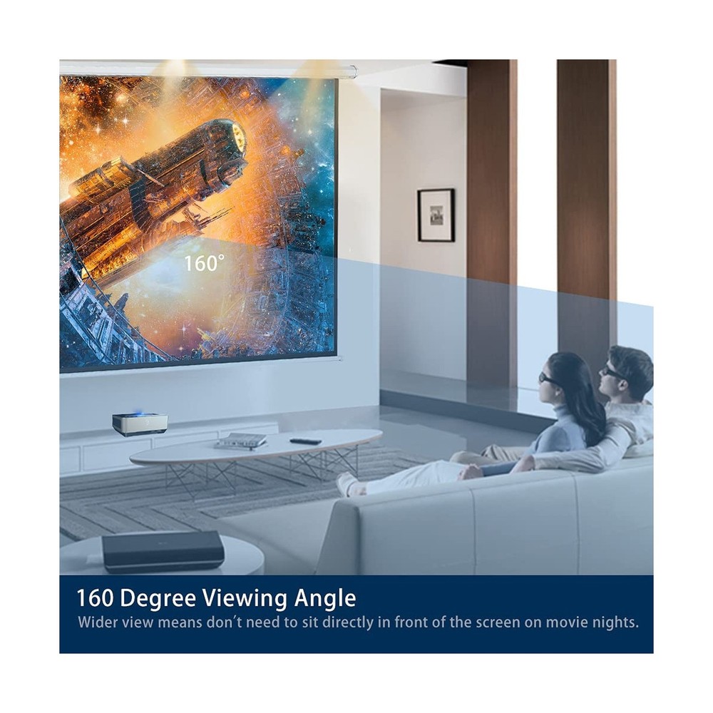 Kayle 110" Motorized Projector Screen Electric Diagonal Automatic Projection ...