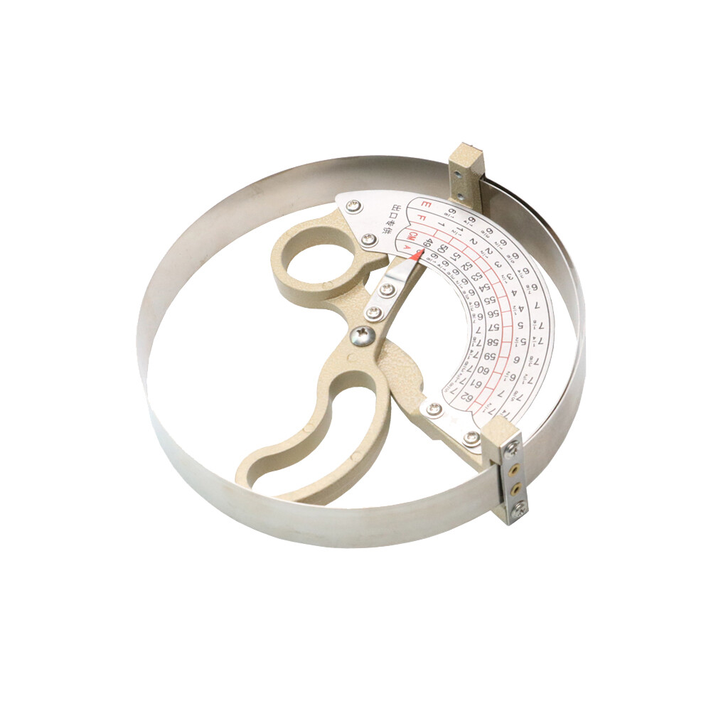 Stainless Steel Scissor Type Ruler Hat Caliper Ring Compass Cap Measuring Tools