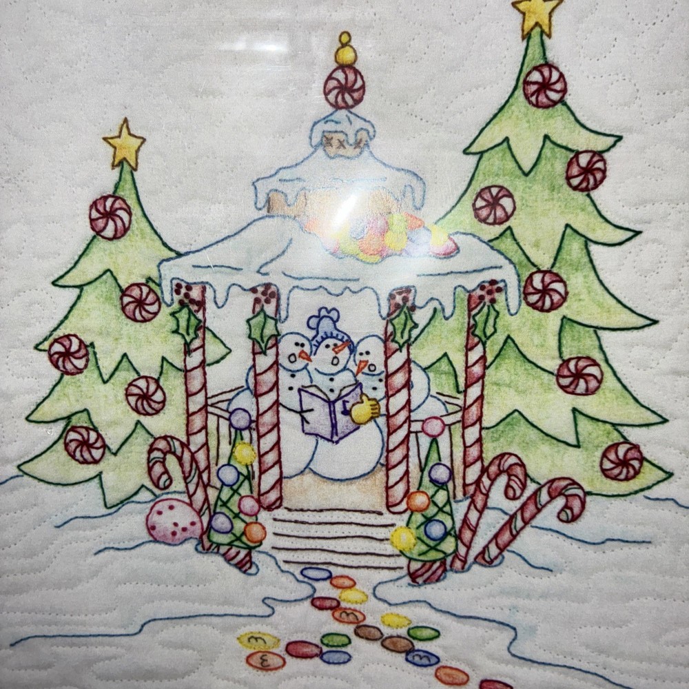 Gingerbread Square Stitching patterns -7 CAH Patterns Pre~owned As Is