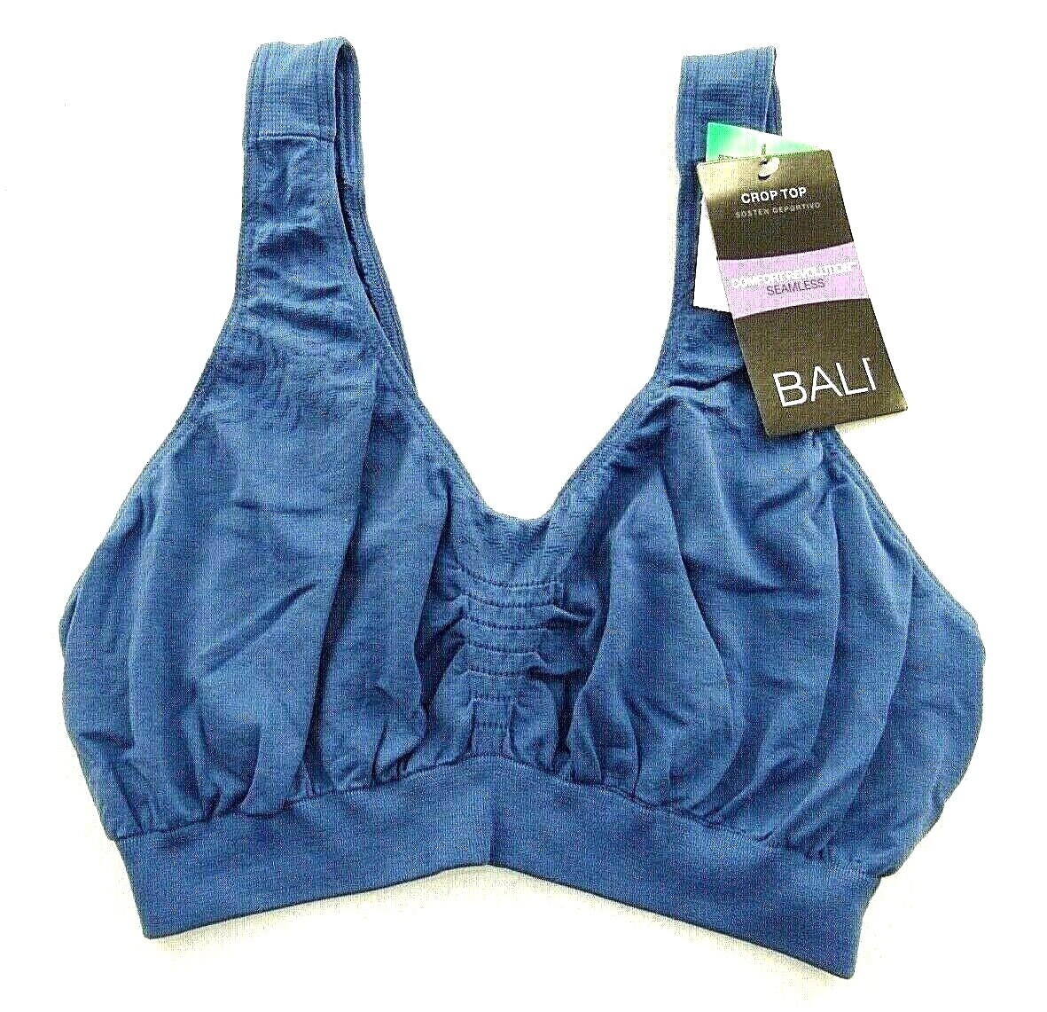 BALI Seamless Comfort Revolution 'Crop Top' 103J Denim S-M-L-XL-2XL-3XL
