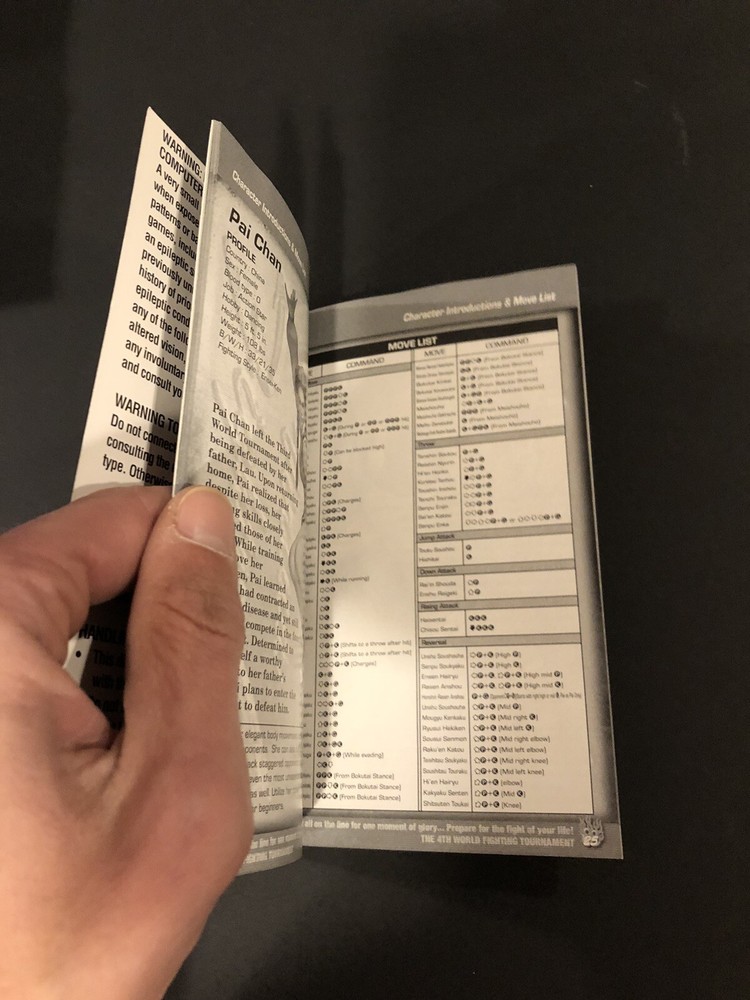 virtua fighter 4 ps2 Manual Only