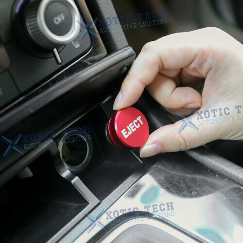 Universal Interior Aluminum Alloy Eject Button Cigarette Lighter Switch Decor