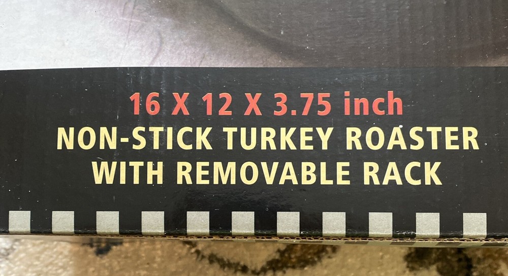 Culinary Essentials non stick Turkey Roaster with removable rack