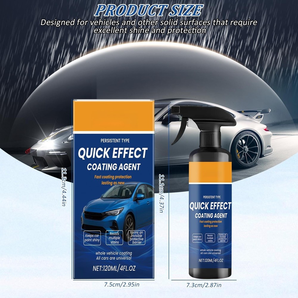 Advanced Car Quick-Acting Coating Agent Spray, Car Coating Spray, Quick Effect