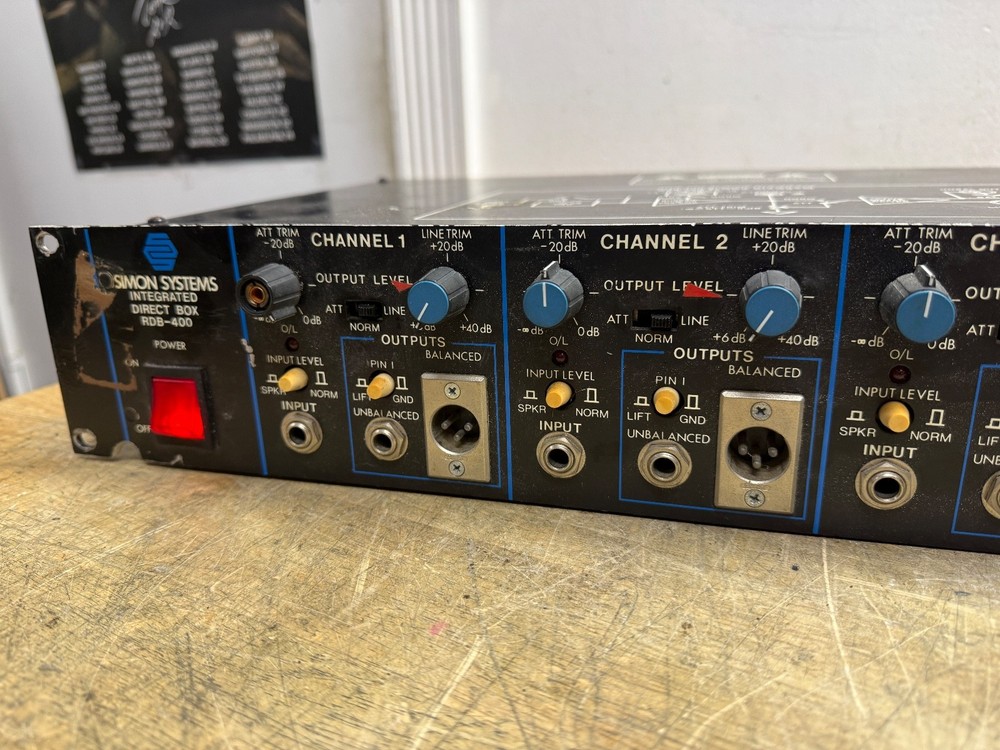 SIMON SYSTEMS RDB-400 4-channel Integrated Active Direct Box