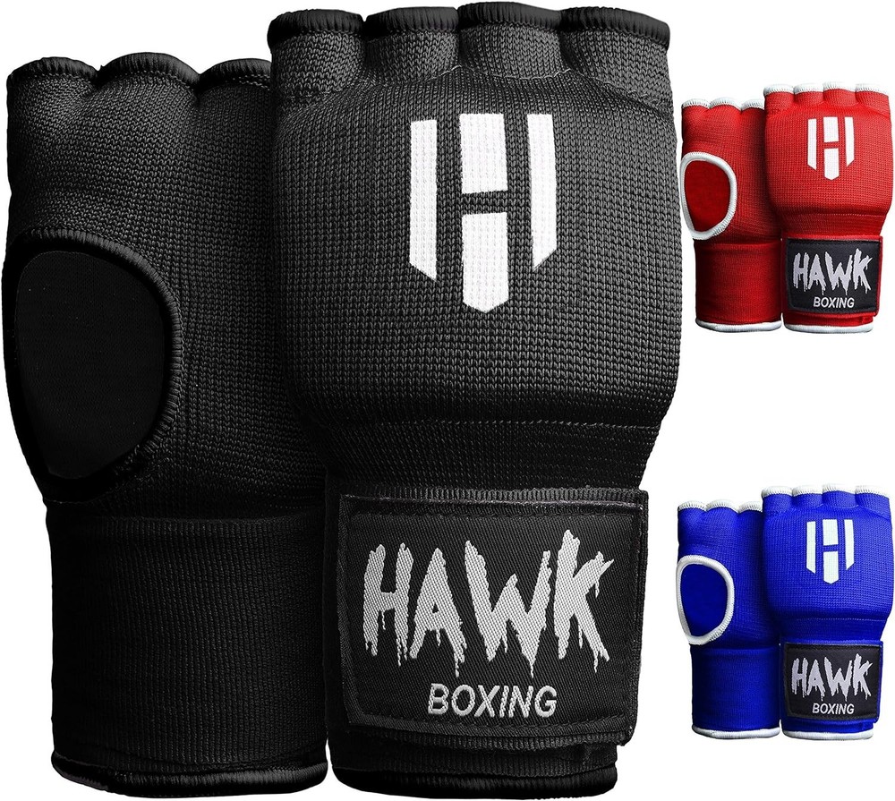 Professional Boxing Inner Gloves with Gel Padding & Quick Wraps - Small-Medium