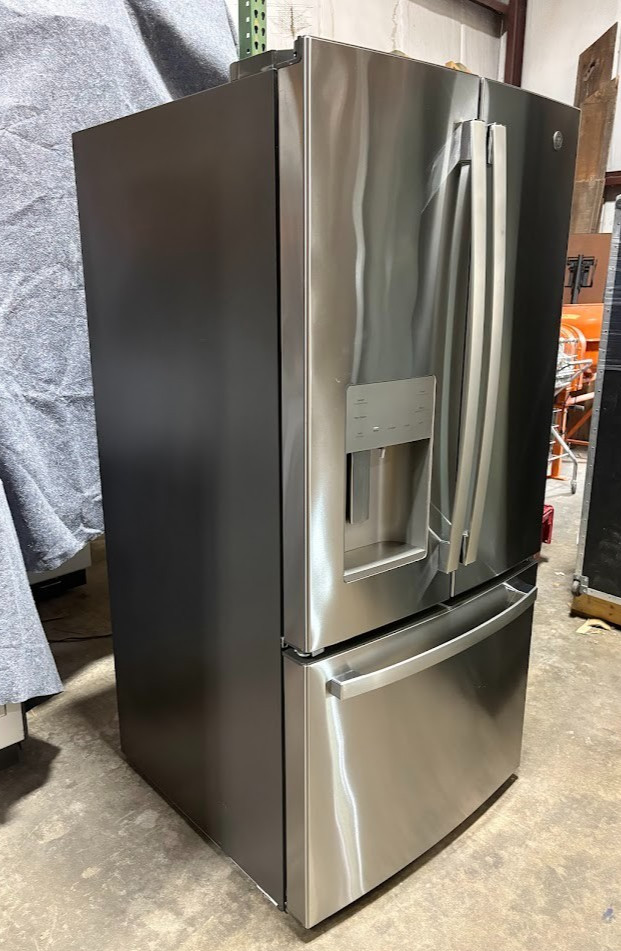 GE ENERGY STAR GFE24JYKHFFS 33" Stainless 23.6 Cu. Ft. French-Door Refrigerator
