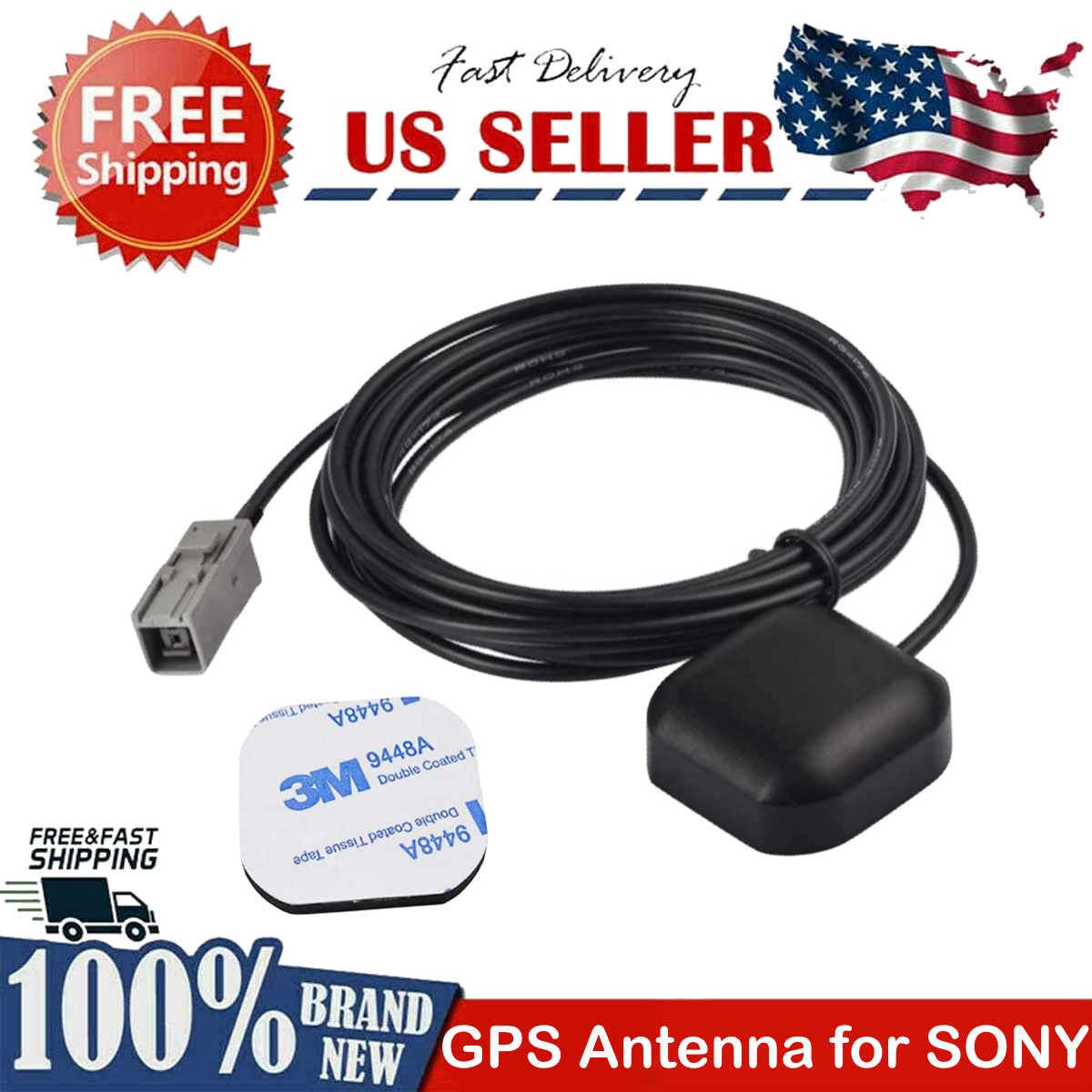 New GPS Navigation Antenna Replacement for Sony XAV-AX4000 XAVAX4000