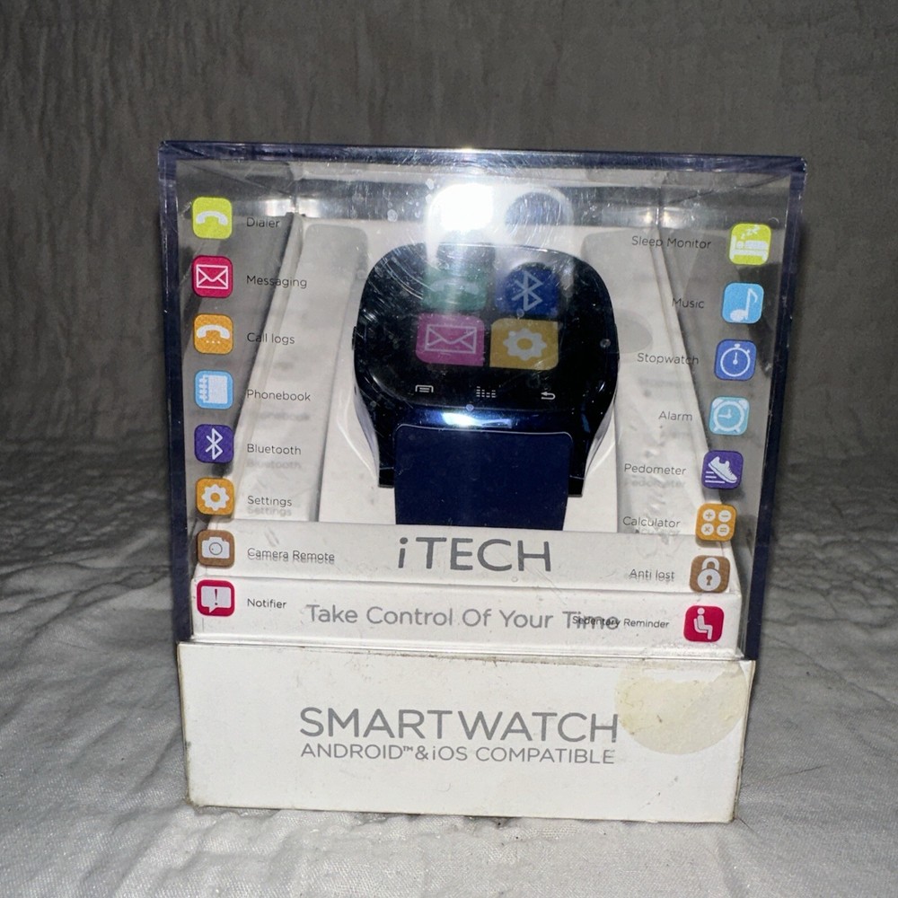 Itech Smart Watch Android & iOS compatible, Blue