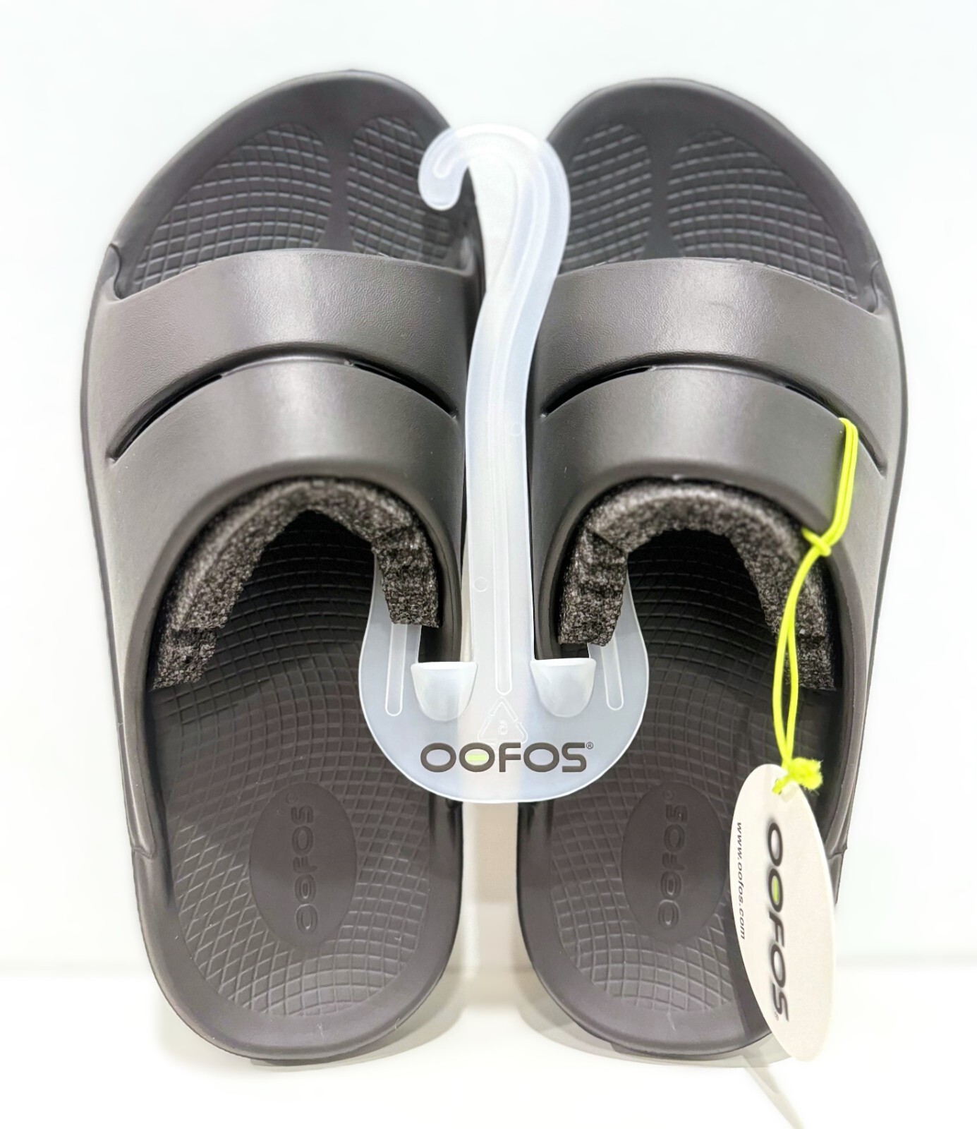 OOFOS OOAHH Sandal Slide Recovery Footware Unisex #1100 - Black - Choose Size