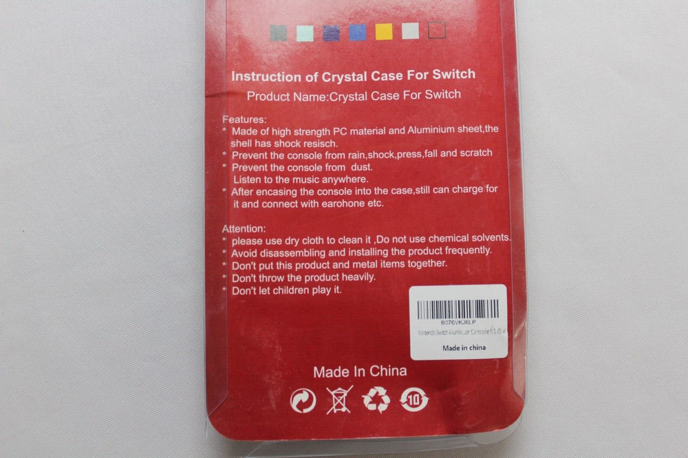XNTBX BRAND Crystal Shell Case for Switch *QUICK SHIP*