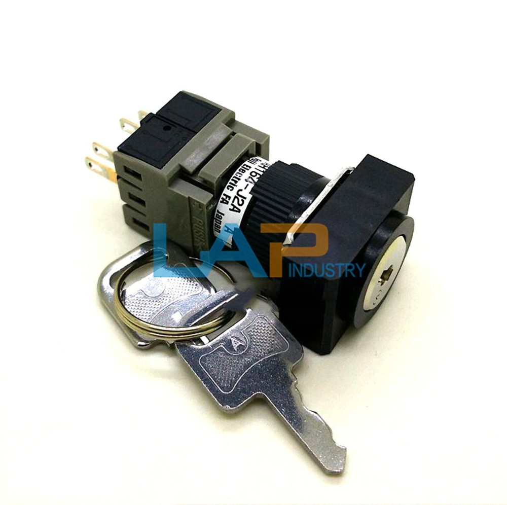 QTY:1 NEW FOR FUJI AH164-J2A11A Rectangular key selector switch two files