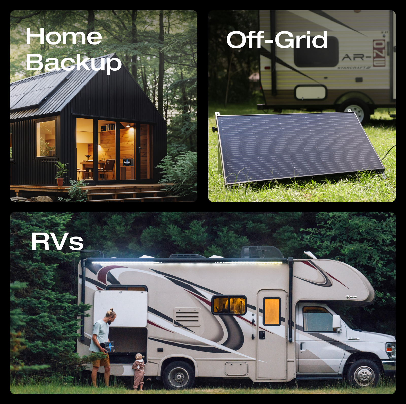 EcoFlow 12V 100Ah LiFePO4 Deep Cycle Lithium Battery BMS For RVs Trolling Motor