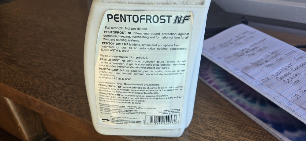 Pentofrost Nf Engine Antifreeze/ Coolant