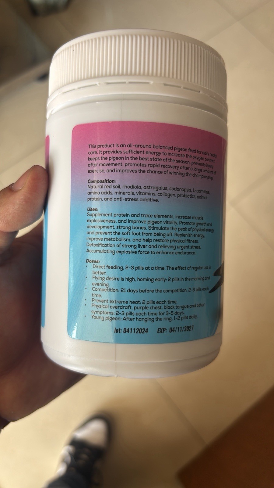 NaturalCelador Champion Pills for Birds 600 Tablets