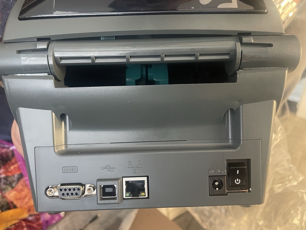 Zebra GX420t Thermal Label Printer with Power Cable & Software CD