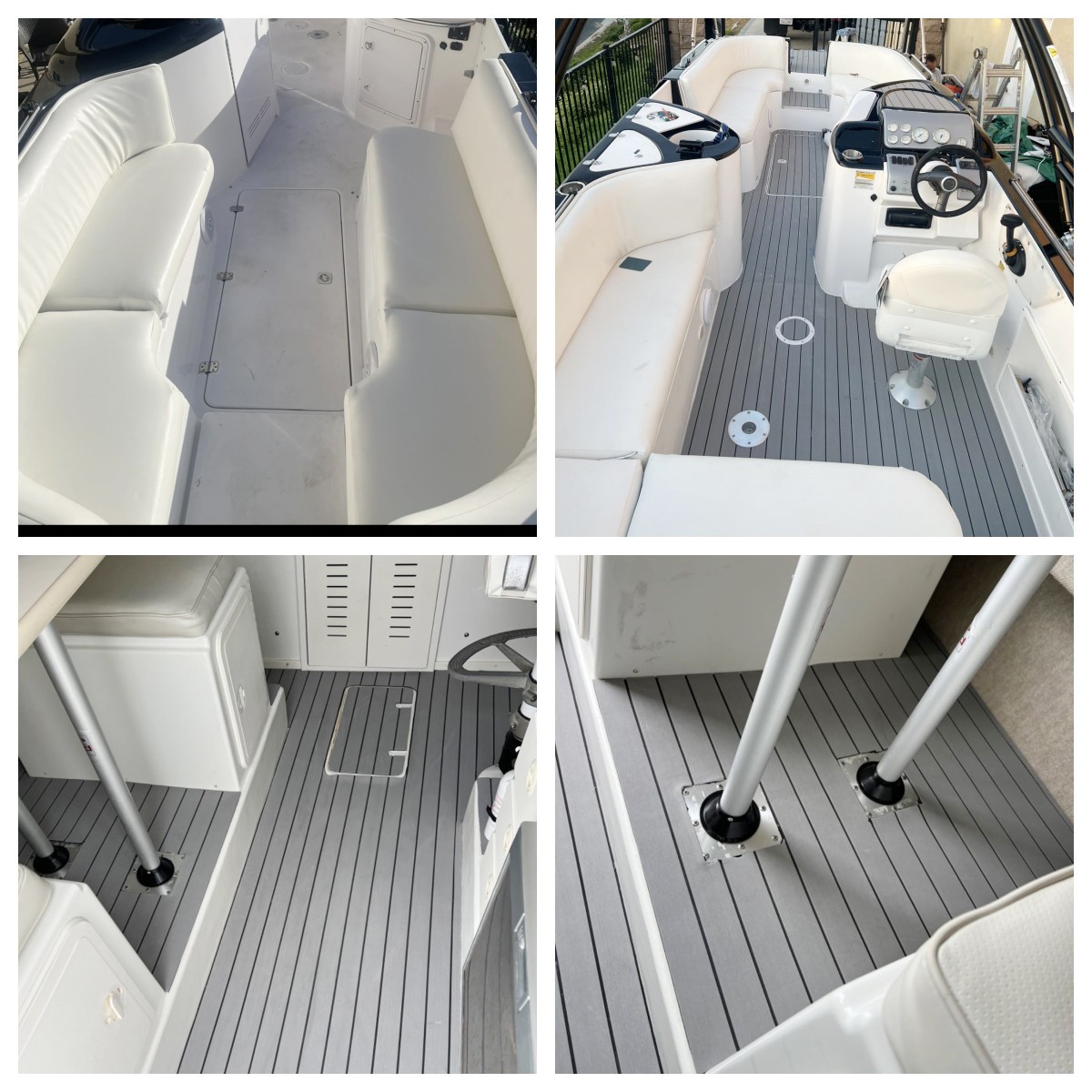 Self-adhesive Boat Flooring EVA Foam Teak Decking for Yacht Pontoon Boat | Gray