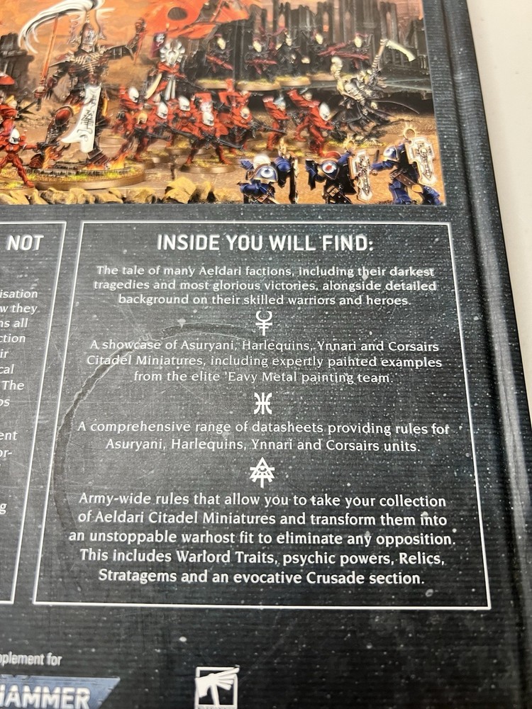 Games Workshop Warhammer 40K Codex: Aeldari Core Rules 2022 Edition