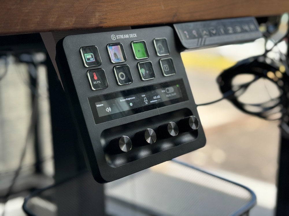 Under Desk Mount for Elgato Stream Deck + Plus – Clean Setup Organizer
