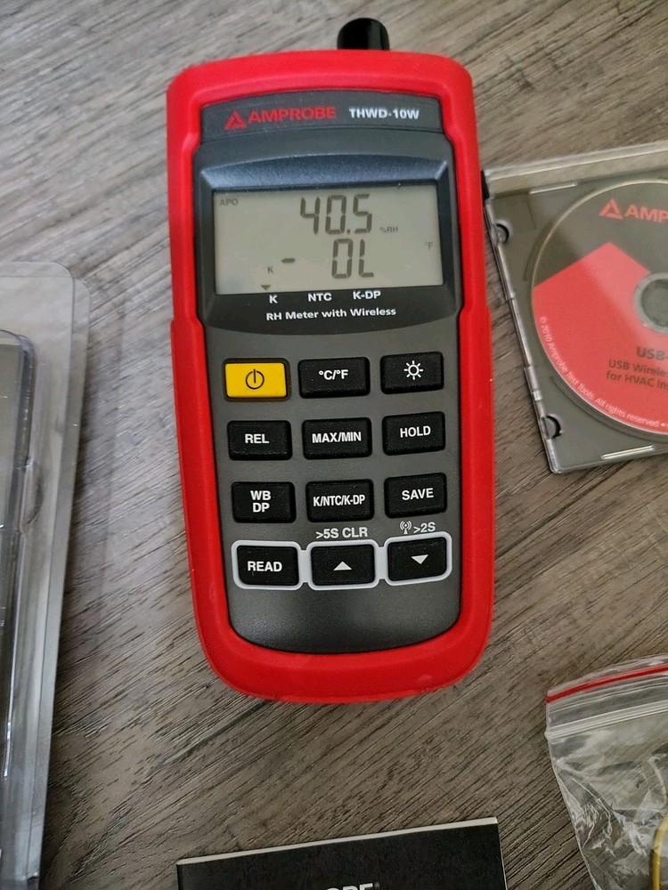 Amprobe THWD-10W Wireless Temperature Relative Humidity Meter