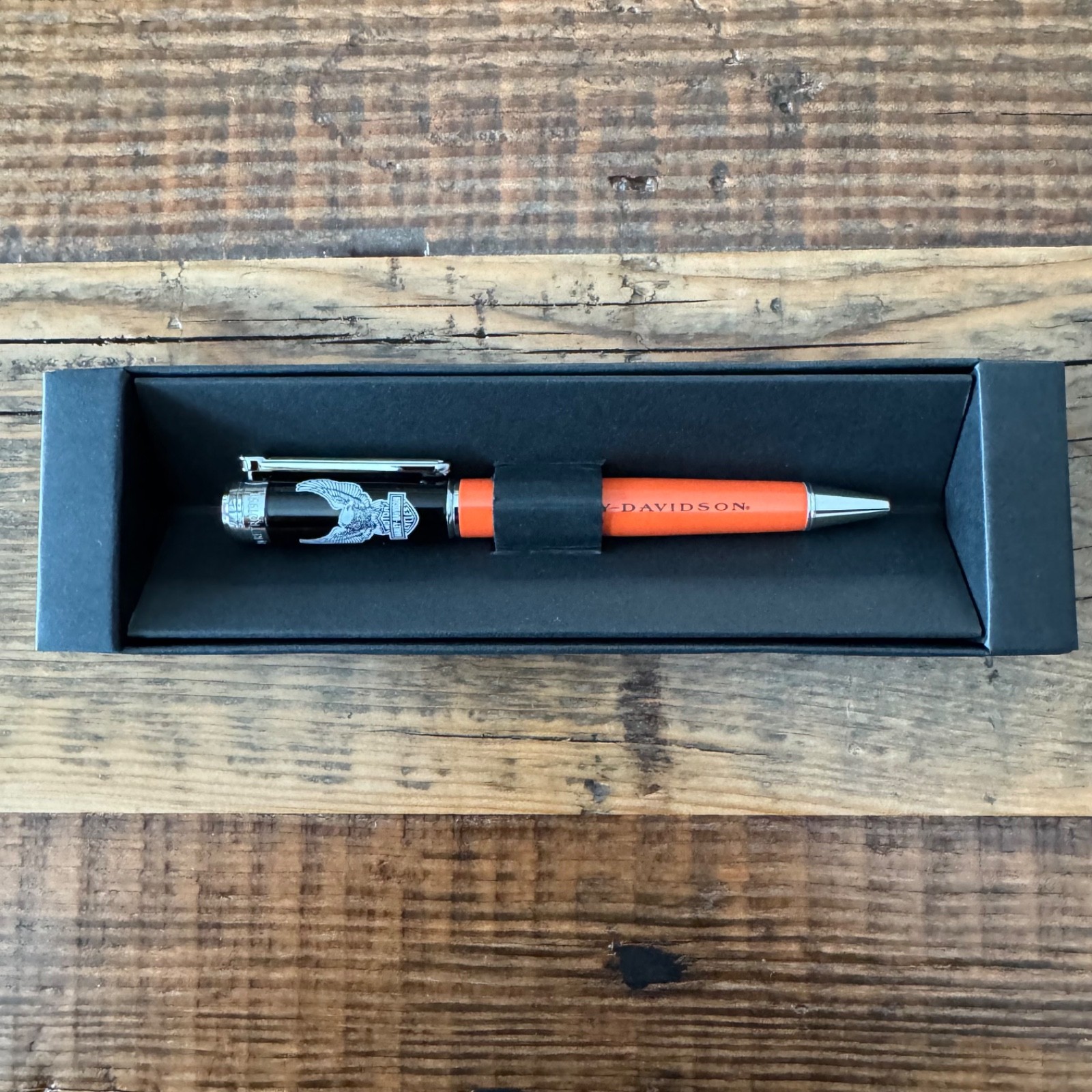 Retro 51 Harley Davidson Orange/Black Eagle Ballpoint Pen (HDBP-1750)