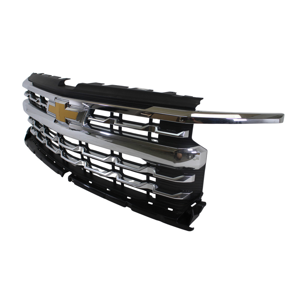 for 2022- 2026 Chevy Silverado 1500 front bumper upper grille chrome OEM