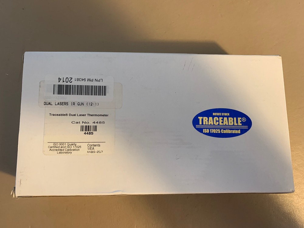 Traceable Dual Laser Therometer