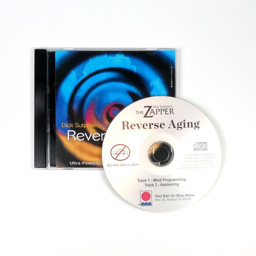 REVERSE AGING HYPNOSIS Zapper CD Dick Sutphen ANTI-AGE Younger self meditation