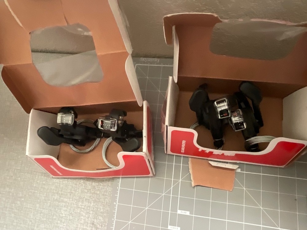 5 items, 3 SRAM X-4 Trigger Shifter Set, dual pull, x5, x7,