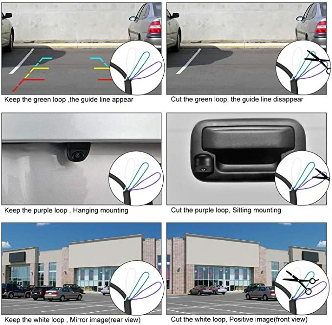 WD-011 NATIKA Backup/Front View Camera for Cars Pickup Trucks SUVs Van (Black)