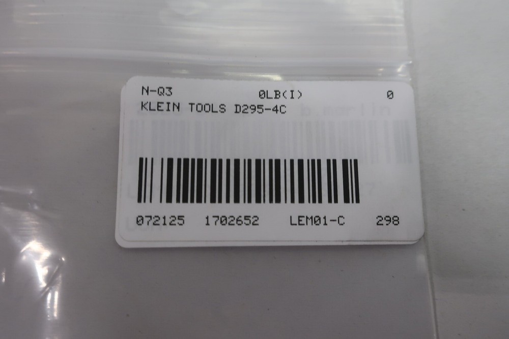 Klein Tools D295-4C Electronics Pliers Tapered Nose Spring-loaded