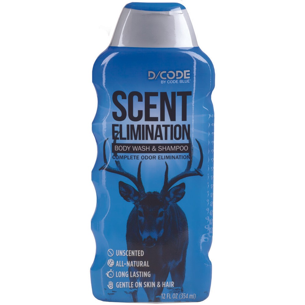 Code Blue D-Code Odor Eliminator Body Wash/Shampoo 12 oz.