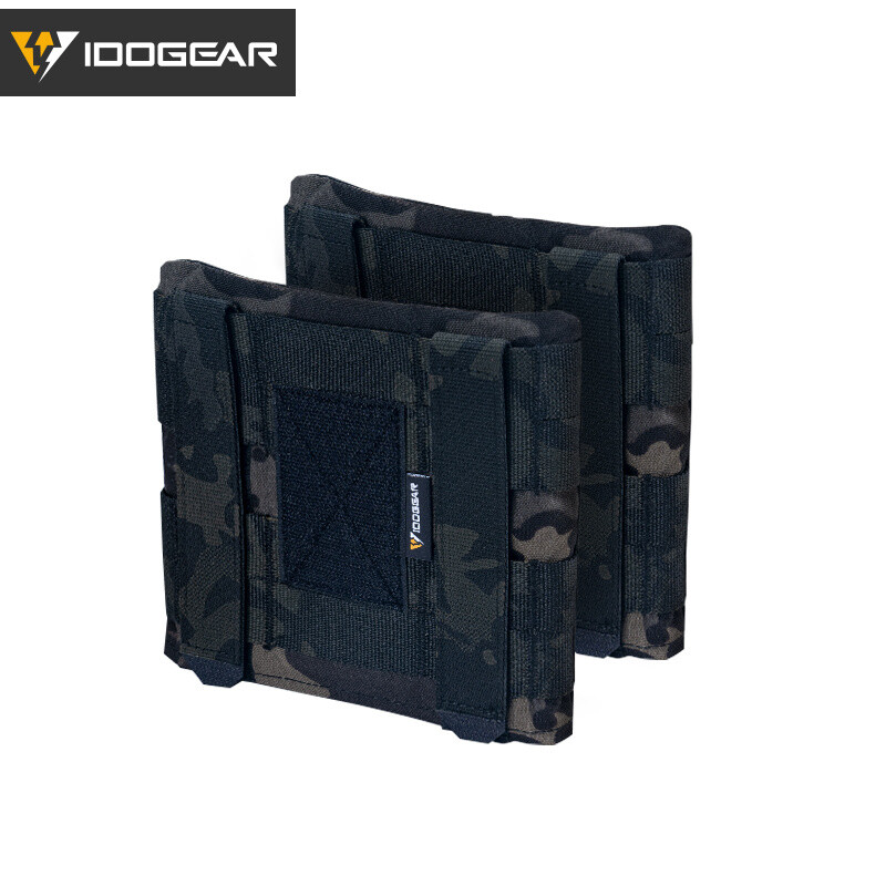 IDOGEAR Tactical Side Plate Pouch Set Plate Pocket 2PCS 6"X6" for JPC2.0 Hunting