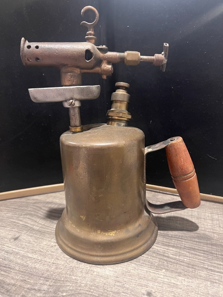 Vintage Unbranded Brass Blow Torch Untested SEE PICS